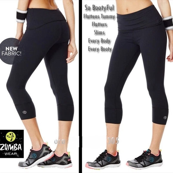 Zumba Fitness Black Capri Pants - Picture 1 of 5